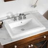 Kép 2/3 - Villeroy & Boch Hommage beépíthető mosdó Fehér Alpin CeramicPlus felülettel 710263R1