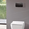 Kép 2/3 - Villeroy & Boch ViConnect telepítő rendszerek Nyomólap Glass Glossy Black felülettel 921843RB