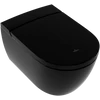 Kép 1/3 - Villeroy &amp; Boch ViClean BIDÉFUNKCIÓS WC-ÜLŐKE, GYŰRŰ NÉLKÜLI MÉLYÖBLÍTÉSŰ WC Glossy Black CeramicPlus felülettel V0E100S0