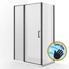 Kép 1/3 - Wellis Triton Black 1 nyílóajtós szögletes zuhanykabin (N) - Easy Clean bevonattal - WC00480