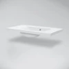 Kép 3/5 - Marmy Claudia 90x48 beépíthető öntött márvány mosdó 6 229 11 09 11 18