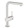 Kép 1/2 - Grohe Minta Touch egykaros mosogató csaptelep kihúzható fejjel, supersteel 31360DC1