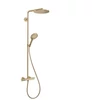 Kép 1/2 - Hansgrohe Raindance Select S Showerpipe 240 1jet termosztátos zuhanyrendszer, szálcsiszolt bronz 27633140