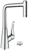 Kép 1/2 - Hansgrohe M7120-H320 2-lyukú egykaros konyhai csaptelep 320 kihúzható zuhanyfejjel 73806000