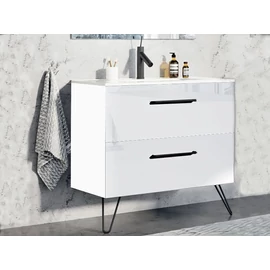 Arezzo Carmel 70 cm-es alsószekrény 2 fiókkal magasfényű fehér AR-167219