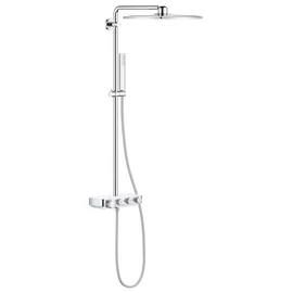GROHE Euphoria SmartControl 310 Cube Duo termosztátos zuhanyrendszer, fehér színű csaptelep felső 26508LS0