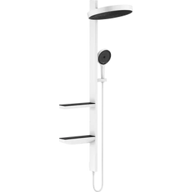 Hansgrohe Rainfinity Showerpipe 360 1jet falsík alatti szereléshez, matt fehér 26842700