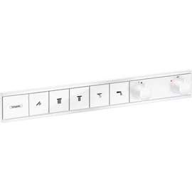 Hansgrohe RainSelect Falsík alatti termosztátos csaptelep színkészlet 5 fogyasztóhoz, matt fehér 15384700