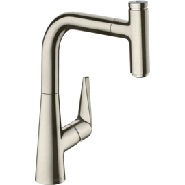 Hansgrohe Talis Select S konyhai csaptelep 220, kihúzható kifolyóval, rozsdamentes acél hatású 72822800