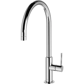Tres Max- Tres egykaros álló mosogató csaptelep íves forgatható kifolyóval króm 06254201