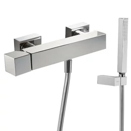 Tres CUADRO-TRES zuhany csaptelep zuhanyszettel króm 107167