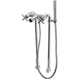 Tres Bimax-Tres térben álló kádtöltő csaptelep zuhanyszettel 163194