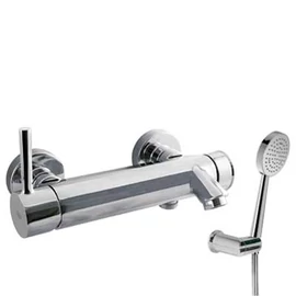 Tres Alplus egykaros fali kádtöltő csaptelep zuhanyszettel 20317001