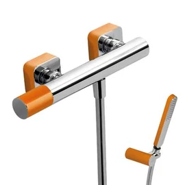 Tres Loft Colors egykaros zuhany csaptelep zuhanyszettel narancssárga/króm 20016701NA