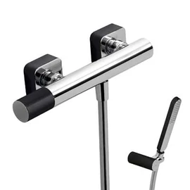 Tres Loft Colors egykaros zuhany csaptelep zuhanyszettel fekete/króm 20016701NE