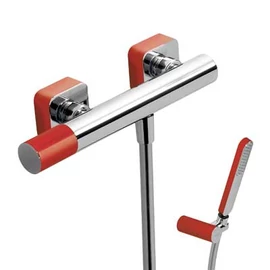 Tres Loft Colors egykaros zuhany csaptelep zuhanyszettel piros/króm 20016701RO