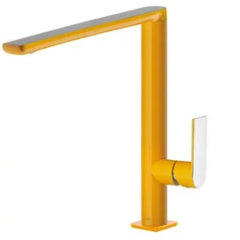 Tres Loft Colors egykaros, álló mosogató csaptelep sárga/króm 20044001AM