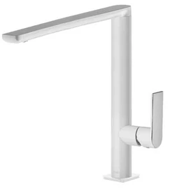 Tres Loft Colors egykaros, álló mosogató csaptelep fehér/króm 20044001BL