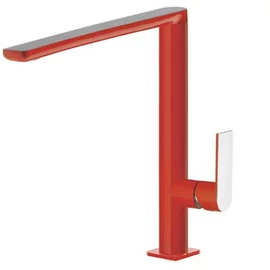 Tres Loft Colors egykaros, álló mosogató csaptelep piros/króm 20044001RO