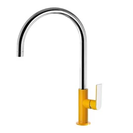 Tres Loft Colors egykaros, álló mosogató csaptelep sárga/króm 20044002AM