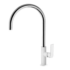 Tres Loft Colors egykaros, álló mosogató csaptelep fehér/króm 20044002BL