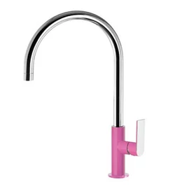 Tres Loft Colors egykaros, álló mosogató csaptelep rózsaszín/króm 20044002FU
