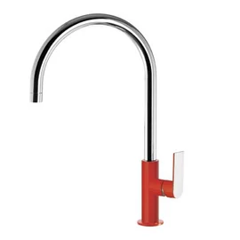 Tres Loft Colors egykaros, álló mosogató csaptelep piros/króm 20044002RO