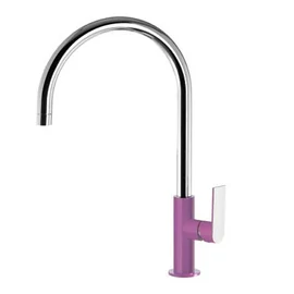 Tres Loft Colors egykaros, álló mosogató csaptelep lila/króm 20044002VI