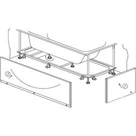 Kolpa san Tamia előlap szett kádvázzal