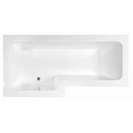 M-Acryl Linea 150x70/85 cm-es aszimmetrikus kád kádlábbal (beépíthető/balos, 150x70 cm) 12129
