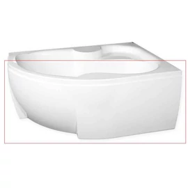 M-Acryl Azalia 160 cm aszimmetrikus sarokkádhoz előlap, balos 12227