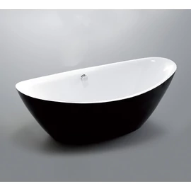 Wellis AREZZO Black Matt szabadonálló kád 180x87