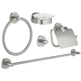 Grohe Essentials Master fürdőszobai kiegészítő szett 5 in 1 supersteel 40344DC1