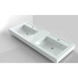 Riho Bologna 120x48 cm 2 medence öntött márványmosdó
