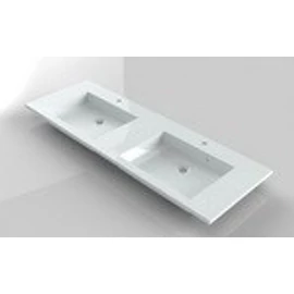 Riho Broni 140x48 cm 2 medence öntött márványmosdó