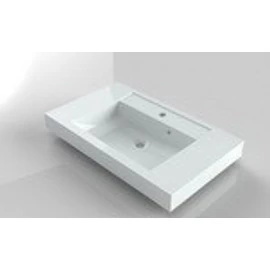 Riho Bologna 100x48 cm centrális öntött márványmosdó