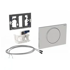 Geberit WC-öblítő vezérlés kapaszkodóba épített működtetőhöz, hálózati, Sigma10 design szálcsiszolt / fényes króm / szálcsiszolt rozsdamentes acél 115.863.SN.5