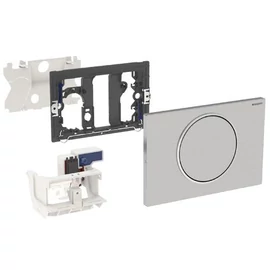 Geberit WC-öblítő vezérlés rádiós működtetőhöz, hálózati, Sigma10 szálcsiszolt / fényes króm / szálcsiszolt rozsdamentes acél 115.867.SN.5