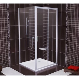 Ravak Blix BLPS-80 fix oldalfal fehér kerettel, grape edzett biztonságiüveg betéttel