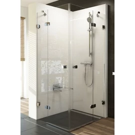 Ravak Brilliant BSRV4-90 négyrészes sarokbelépős zuhanykabin (króm+transparent)