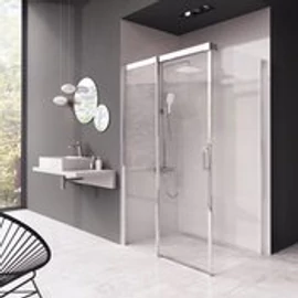 Ravak Matrix MSDPS-100/80 B fehér+Transparent zuhanykabin 0WLA4100Z1