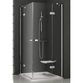 Ravak SmartLine SMSRV4-80 Sarokbelépős négyrészes zuhanykabin króm kerettel, transparent edzett biztonságiüveg betéttel