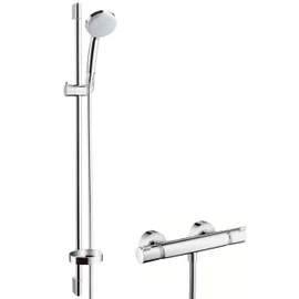 Hansgrohe Ecostat Comfort Combi 0,90 m, Croma 100 Vario kézizuhannyal 27035000