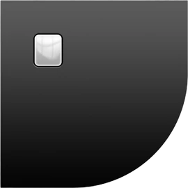 Riho Basel DC98170 451 matt fekete zuhanytálca 90x90x4,5