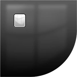 Riho Basel DC98160 451 fényes fekete zuhanytálca 90x90x4,5