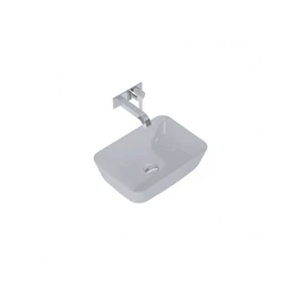 AREZZO design RENI pultra ültethető mosdó 46x33, matt szürke AR-145096