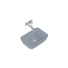 AREZZO design RENI pultra ültethető mosdó 46x33, matt ezüstszürke AR-145097