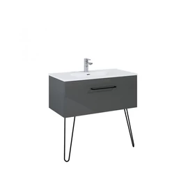 AREZZO Carmel 90cm-es alsószekrény 1 fiókkal, Mf. Antracit színben AR-167238