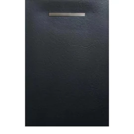 AREZZO design SOLIDSoft zuhanytálca 206x100 cm, ANTRACIT, egyenes lefolyóval AR-100206LINA