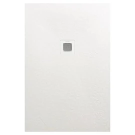 AREZZO design SOLIDSoft zuhanytálca 100x90 cm, FEHÉR, színazonos lefolyóval AR-90100W